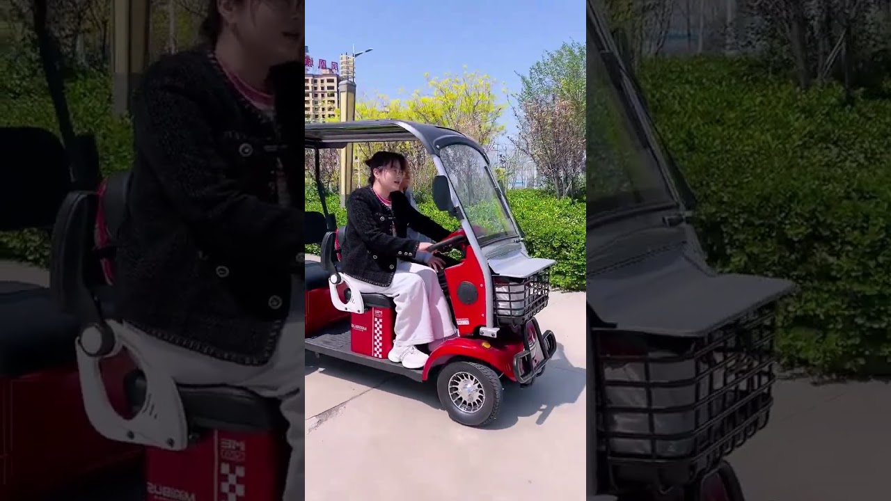 Glide through the city with our electric four-wheelers.#ElectricMobility#ElectricCar
