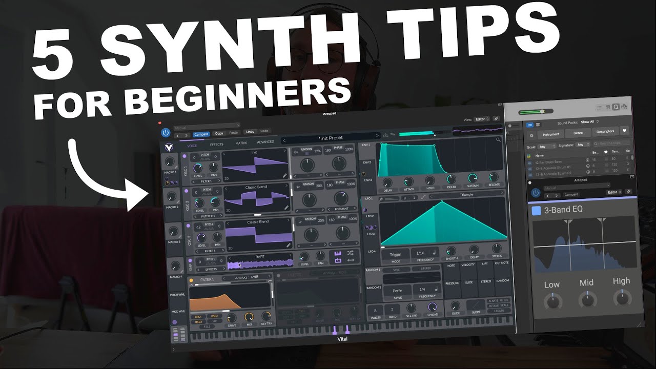 5 synth tips for beginners (Vital)