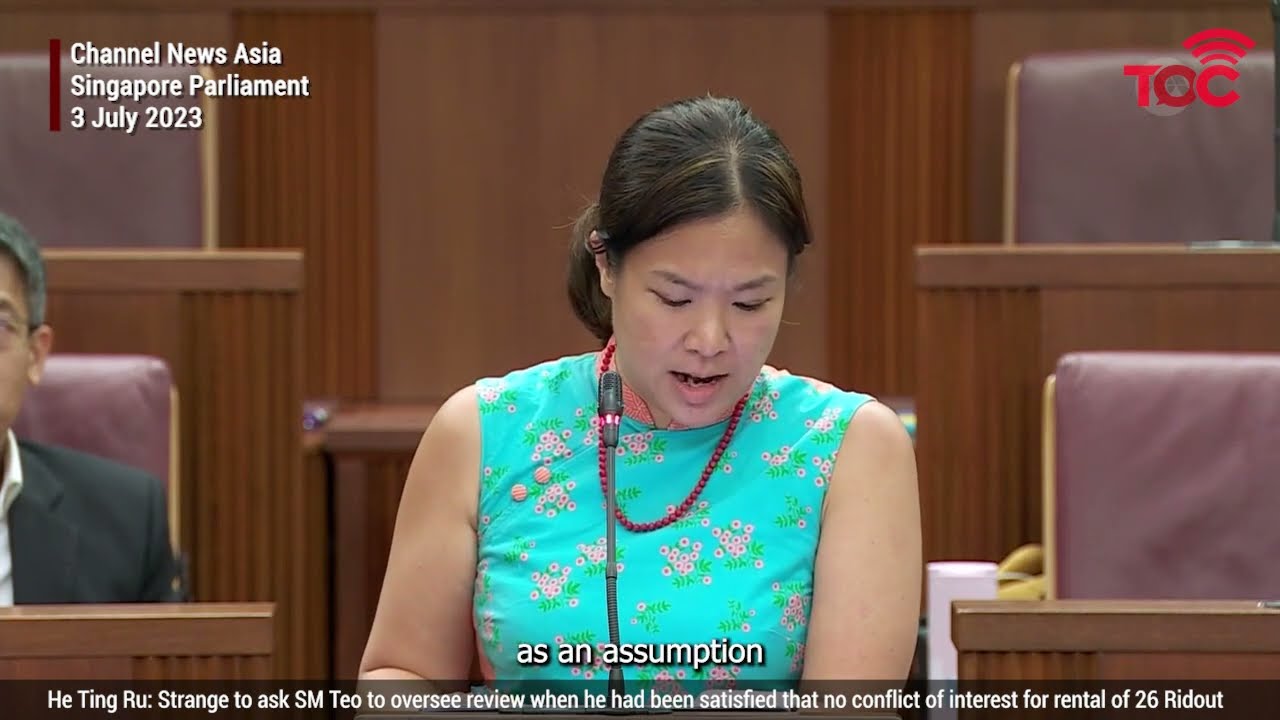 He Ting Ru asks why SM Teo is heading the review on Ridout rental by two ministers