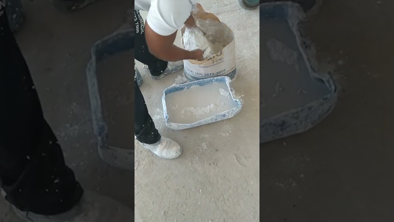 como fazer massa de gesso.