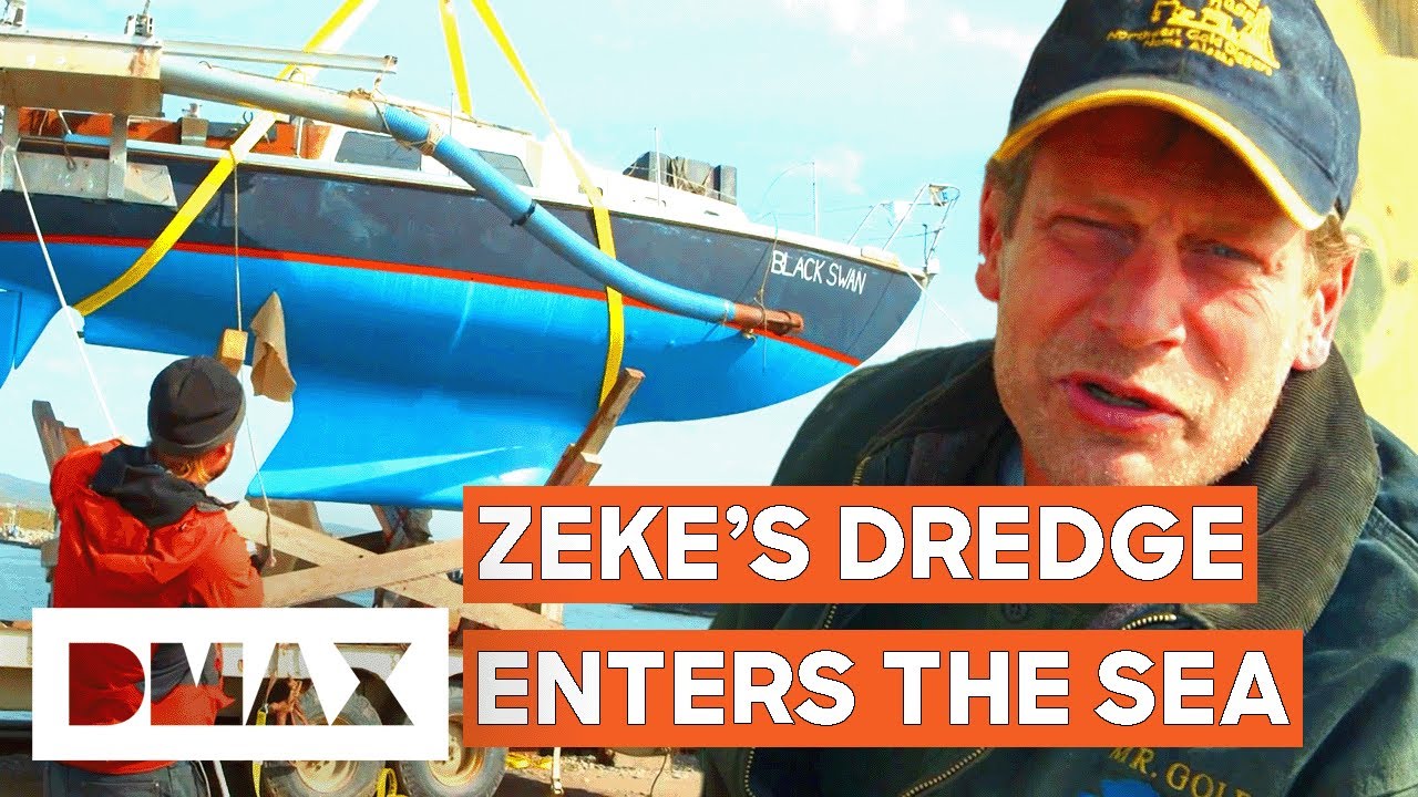 Zeke Hoists His Experimental Sailboat Dredge Into The Bering Sea With Shawn Pomrenke | Gold Divers