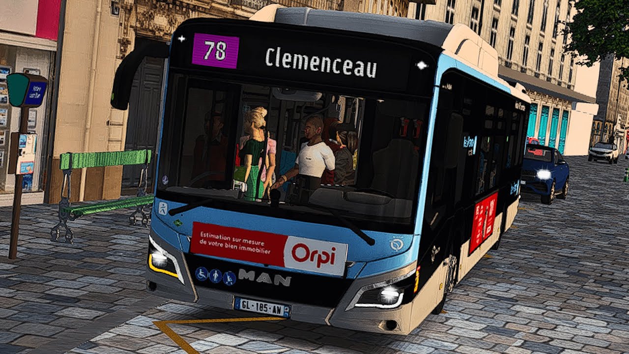 OMSI 2 ParisGO | Ligne 78 Saint-Paul → Clémenceau | MAN New Lion's City RATP.