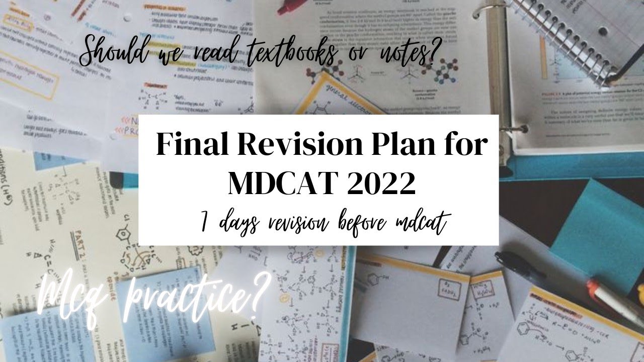 Final Revision Plan For MDCAT | MDCAT Preparation | MDCAT 2022