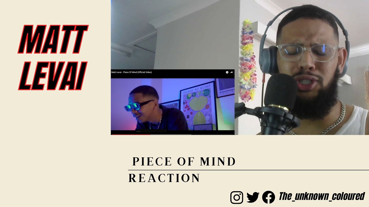 Matt Levai - Piece Of Mind (Music Video Reaction)