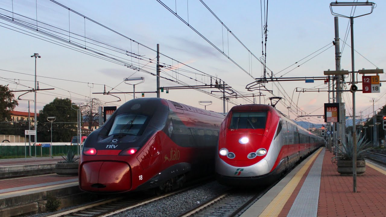 TRENI IN TRANSITO ALLA STAZIONE DI FIRENZE CAMPO MARTE: FRECCIAROSSA, ITALO NTV, INTERCITY & MERCI !