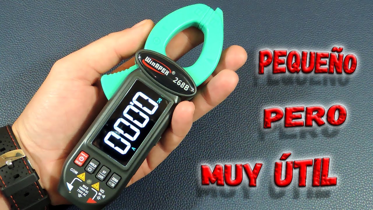 ✅ Pinza de corriente Winapex 268B.  Medición de corriente de 2 mA, rotación de pantalla y más... ✅