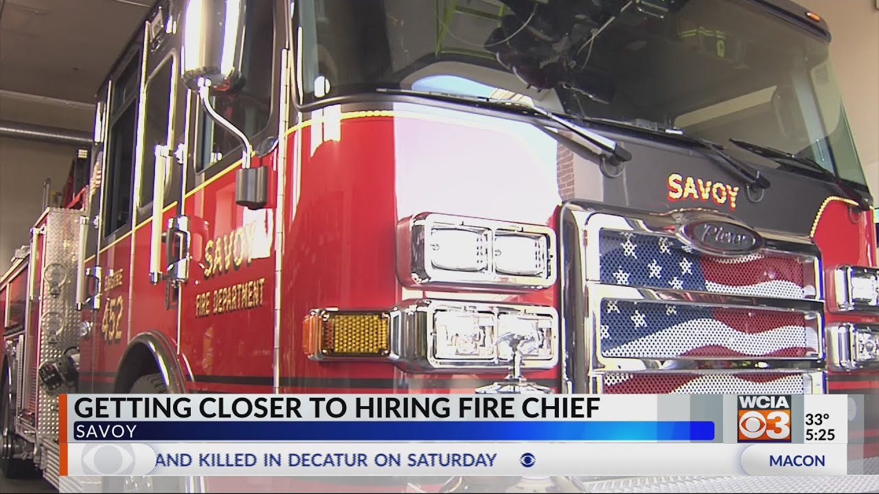 Savoy officials hiring new full-time fire chief