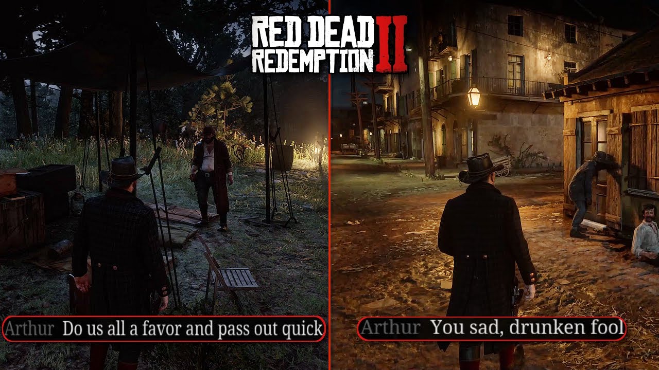 Arthur Antagonizes Drunk People | RDR2