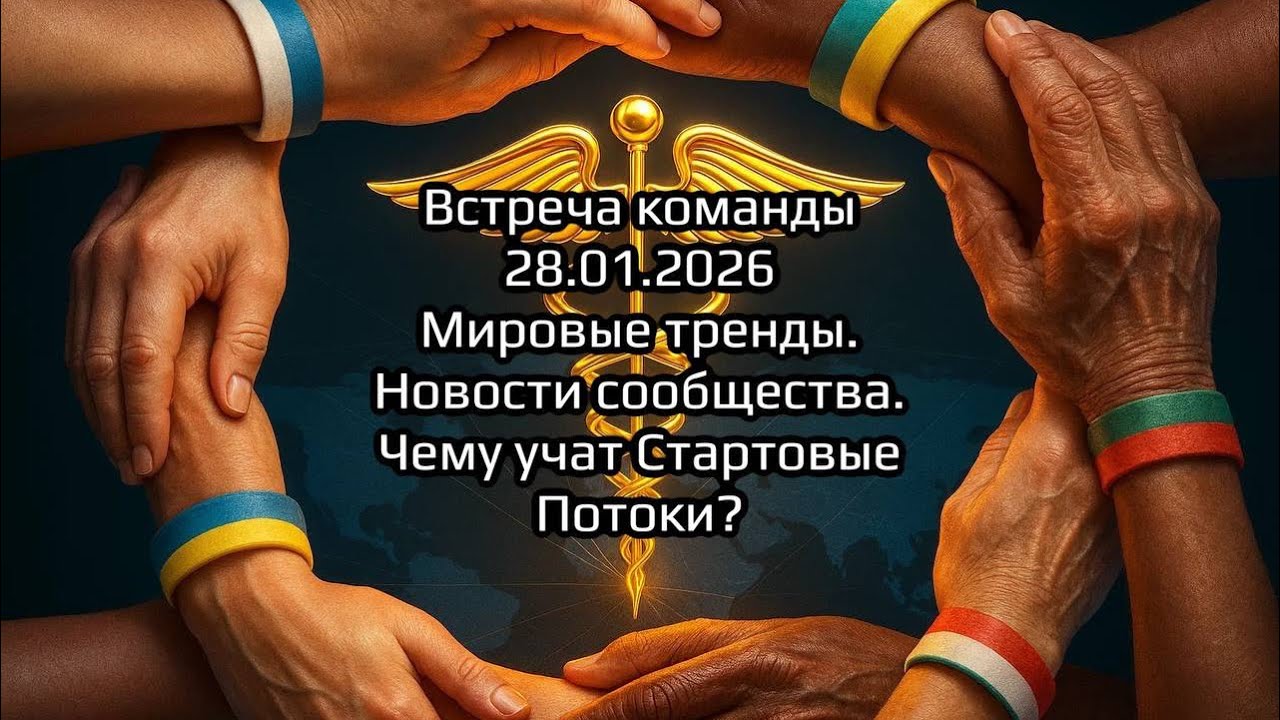 Встреча команды 28.01.2026г. Мировые тренды. Новости сообщества. Чему учит Стартовый поток?