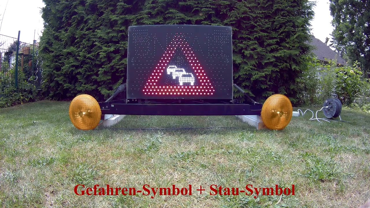 Vorwarntafel Verkehrsleitsystem Warnleitsystem RMS 2000 LED Nissen