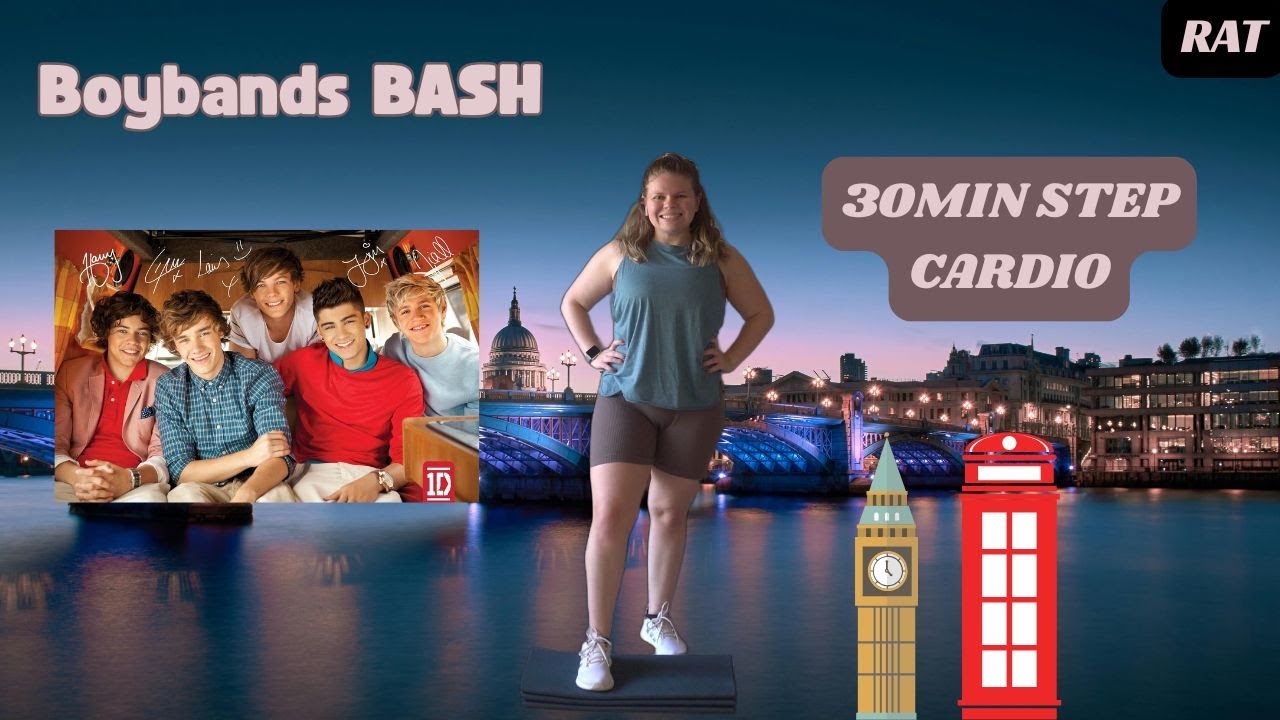 ONE DIRECTION ❤️ *Follow Along* 30MIN High Energy Step Cardio | Boybands BASH Day 4