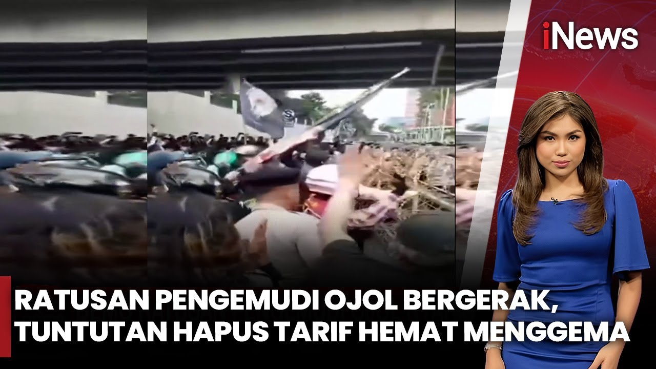 Demo Ojol Memanas! Ratusan Pengemudi Nyaris Ricuh, Tuntut Tarif Hemat Dihapus | iNews Prime 28/1