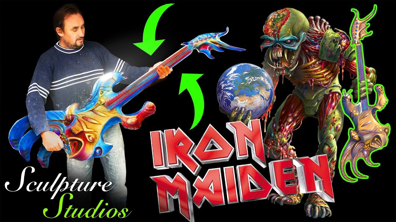 Создание гитары Эдди для Iron Maiden — Final Frontier от Sculpture Studios