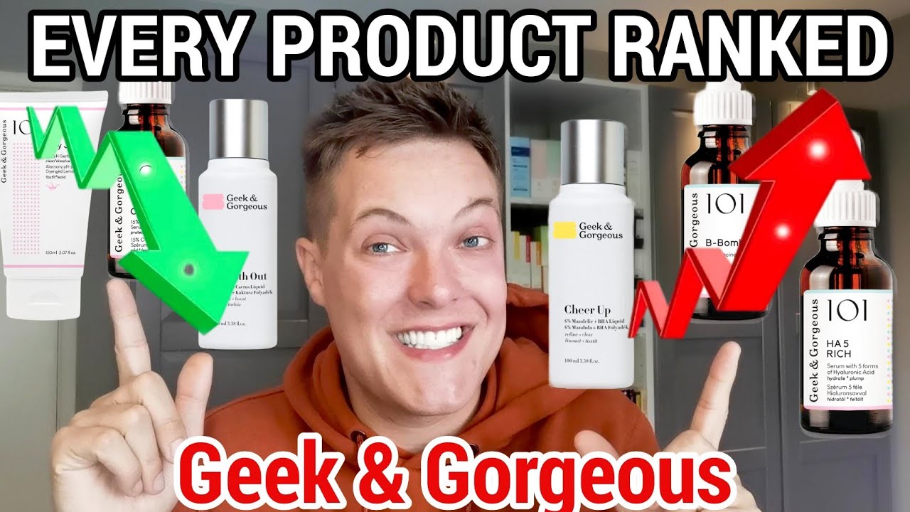 THE BEST SKINCARE BRAND❗ - Every Product Ranked (Geek and Gorgeous Review)