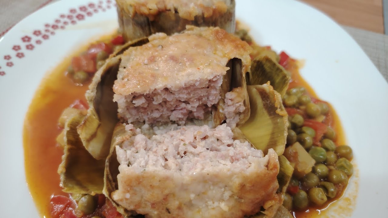 -ALCACHOFAS RELLENAS ( Receta de mí madre)