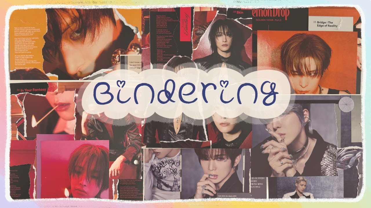 bindering 11 | new binder stuff, deco, collaging, large inclusions (basically just ateez)