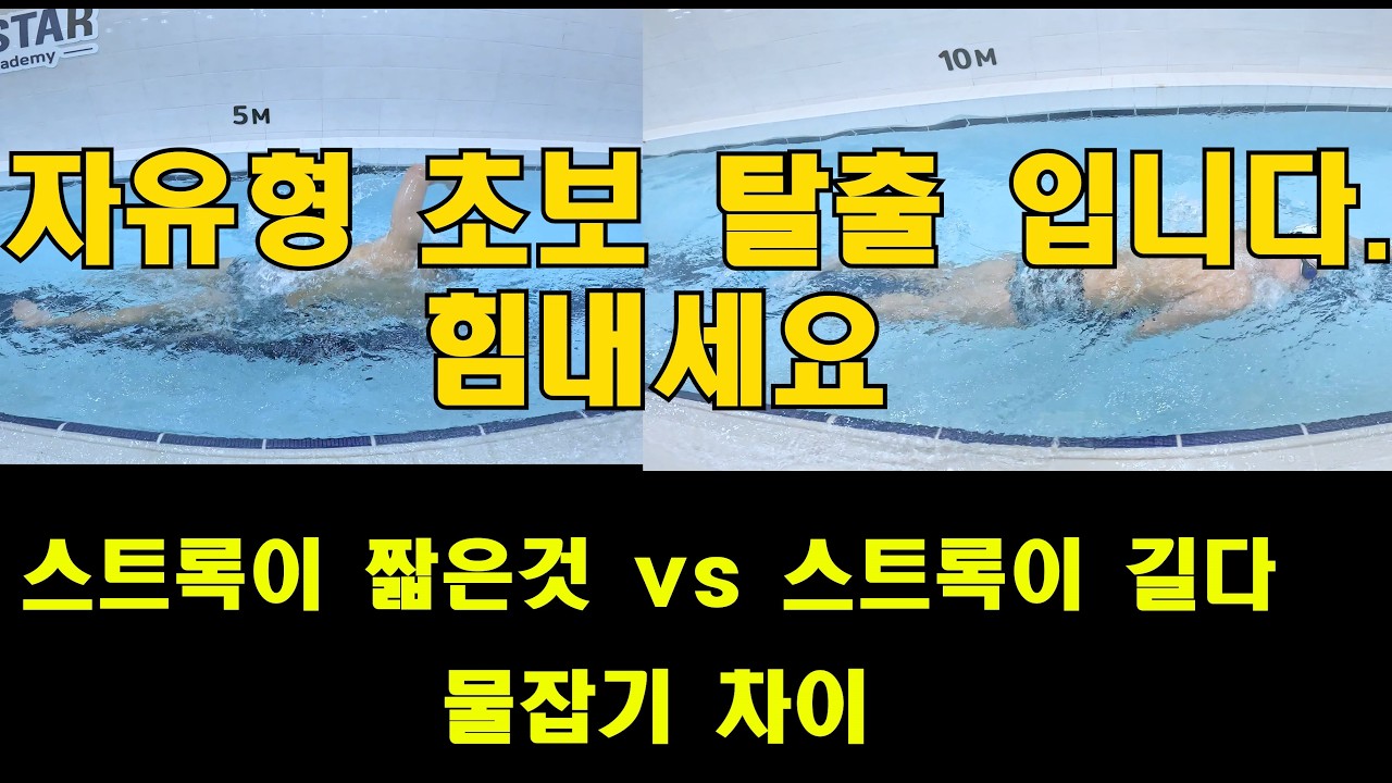 자유형 물잡기 늘지 않는 이유? (교정 연습)솔루션