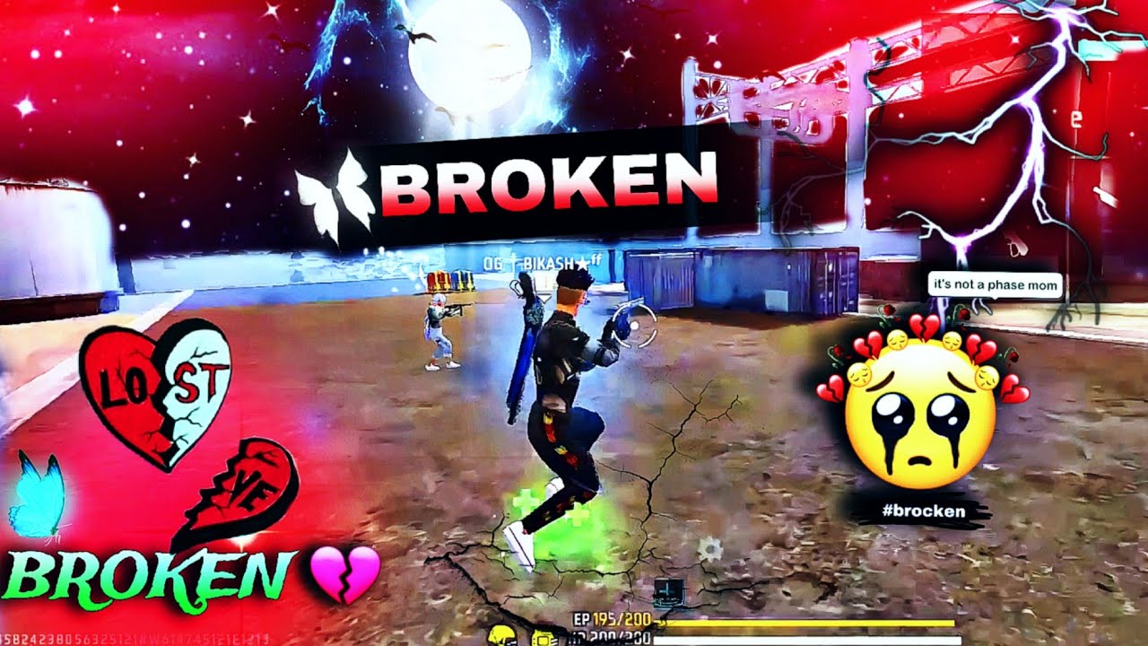 FREE FIRE🥀 SAD BROKEN 💔VIDEO || BROKEN LOVE SAYERI 🎀|| SAMSUNG GALAXY A12  PHONE 📲|| 3 FINGER PLAYER