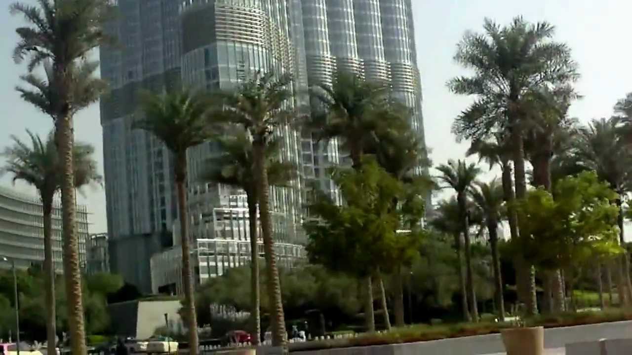 Downtown Dubai Taxiride at Burj Khalifa Dubai Mall  Zayed Road Jan.2012 HD