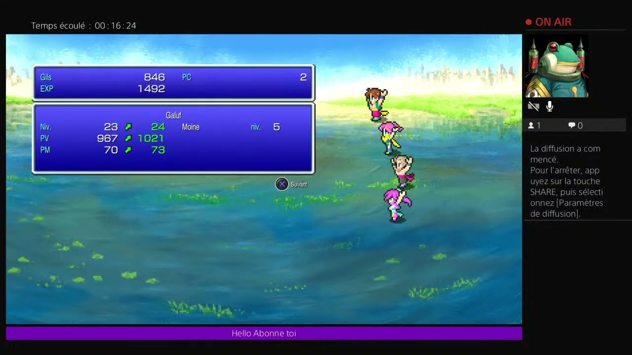 Diffusion PS4 final fantasy 5 snes ep4