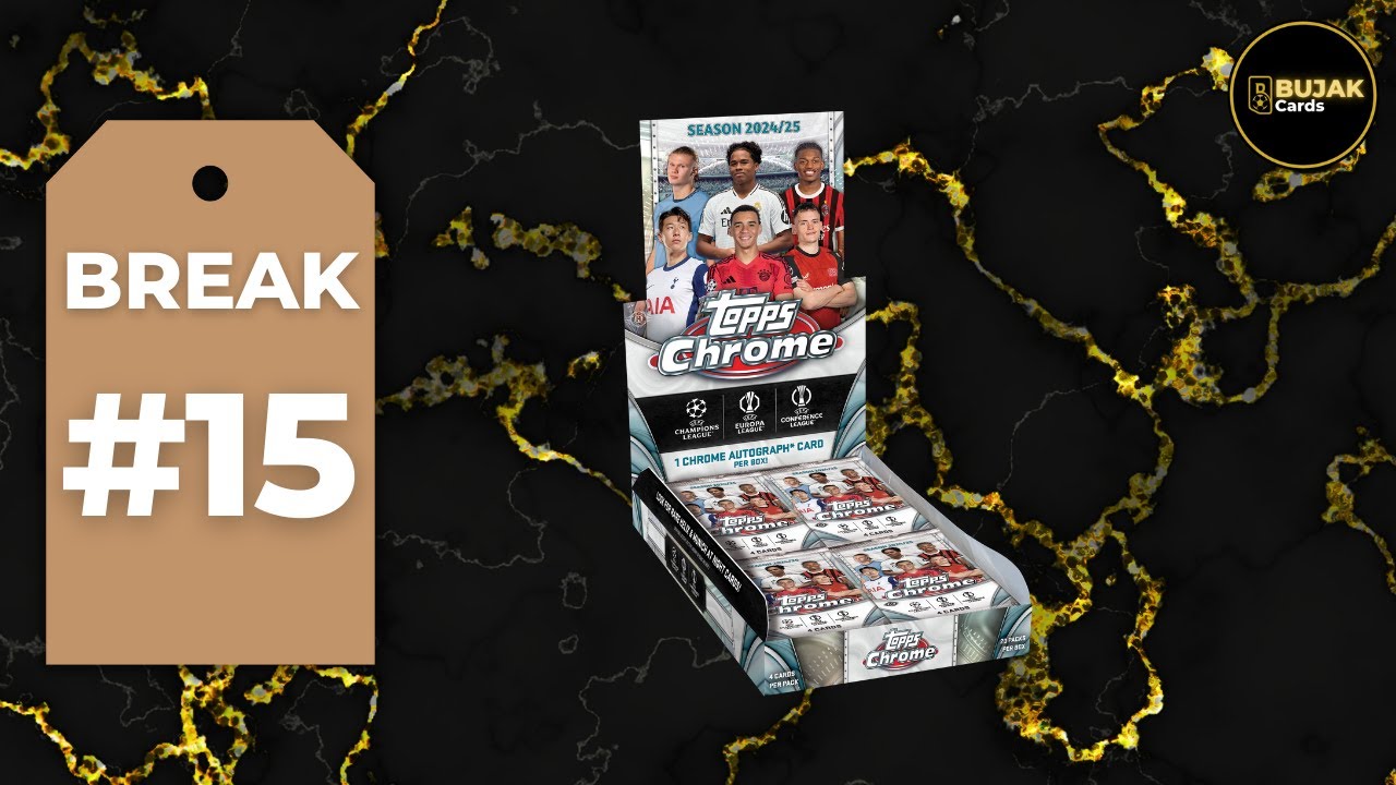 BREAK #15 - 2024-25 TOPPS CHROME UCC HOBBY BOX- BujakCards.pl