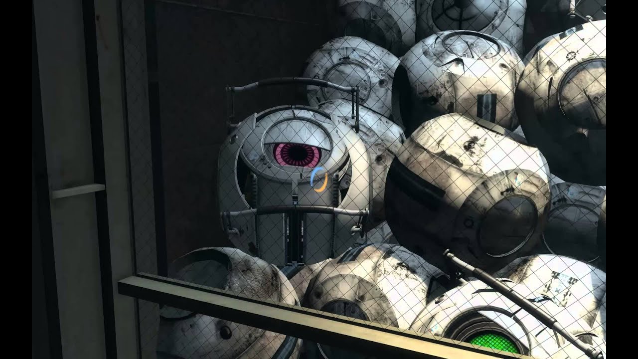 The ending of portal 2 (extra space core!) 1080p HD