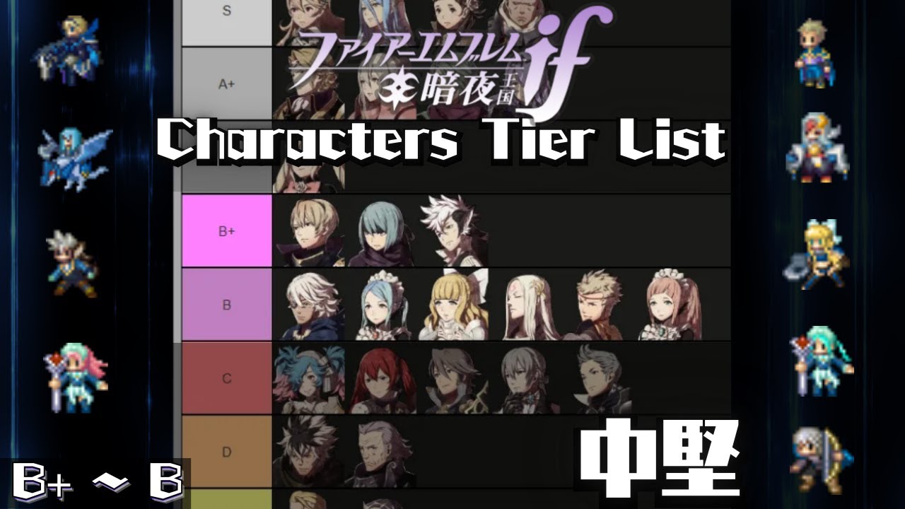 【FEif】暗夜ルナクラ周回勢を集めて作成したキャラクターTier表を解説する 【B+ ~ B】
