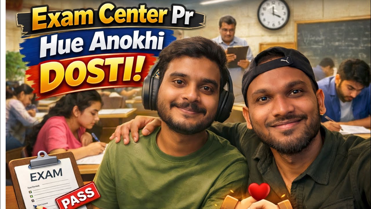 ||Exam Center Par Hue Anokhi Dosti😲 🤝 || @om_nagmote 