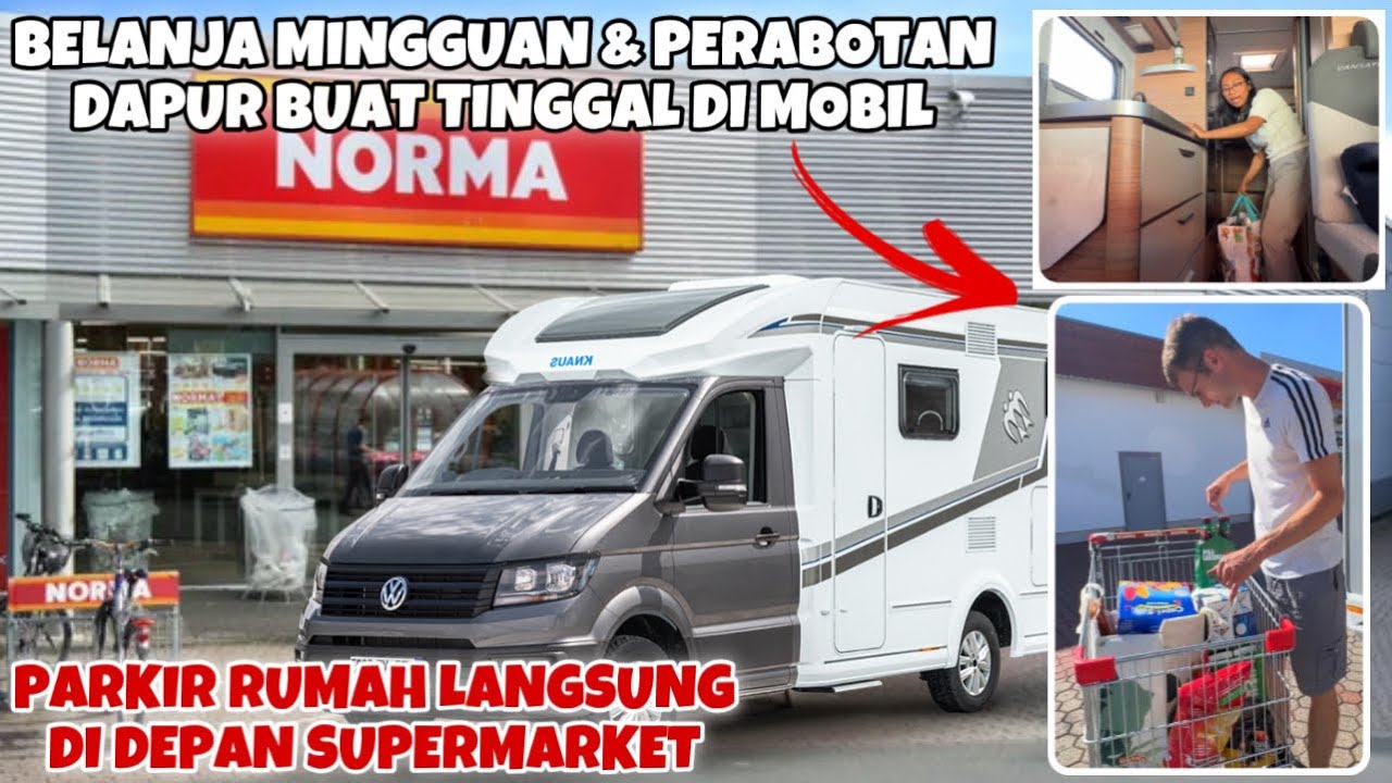 BELANJA MINGGUAN & PERABOTAN UNTUK TINGGAL DI MOBIL