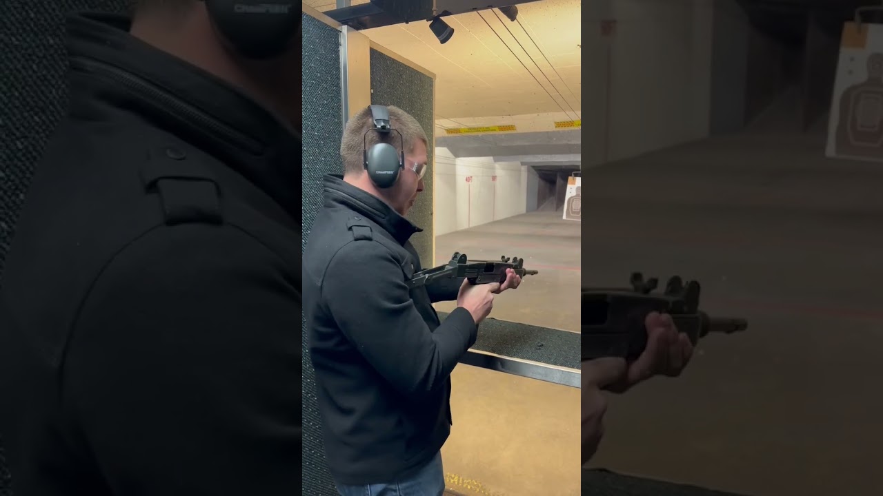 Shooting the IMI Uzi #shorts #uzi