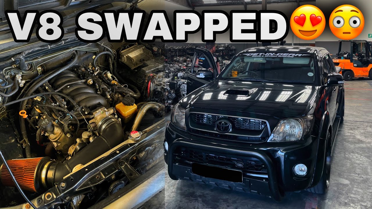 Этот TOYOTA HILUX с заменой LS1 5.7L V8 просто сводит с ума🔥😳!! #заменадвигателей #модифицированн...