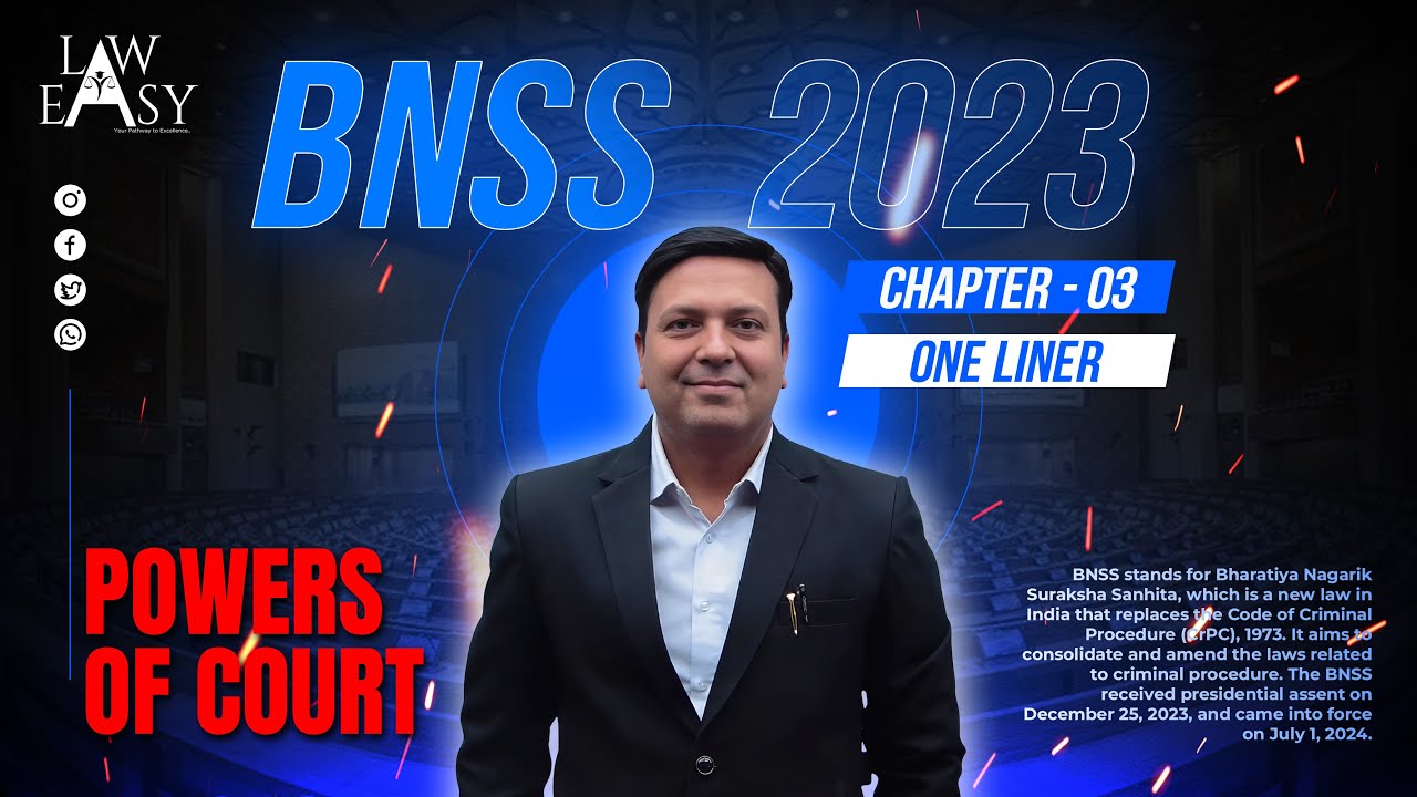 BNSS 2023 |  Chapter- 3 | Powers of Court