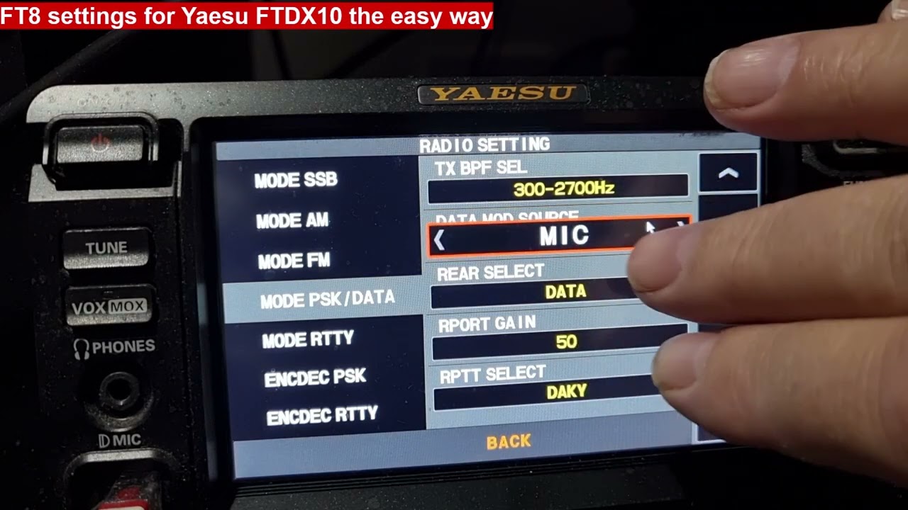 #vk3ktt, #ft8,  #ftdx10, , #wsjtx Easy ft8 settings made easy for the Yaesu ftdx 10.