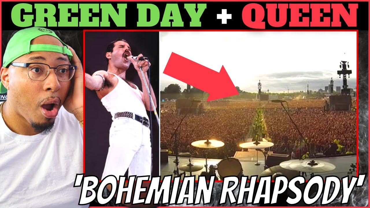 QUEEN Fans TAKEOVER Green Day Crowd Singing Bohemian Rhapsody | Reaction