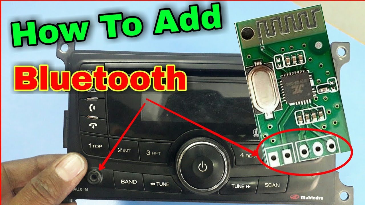 How To add bluetooth in mahindra scorpio car stereo bluetooth upgrade ! अपनी कार में ब्लूटूथ लगाये