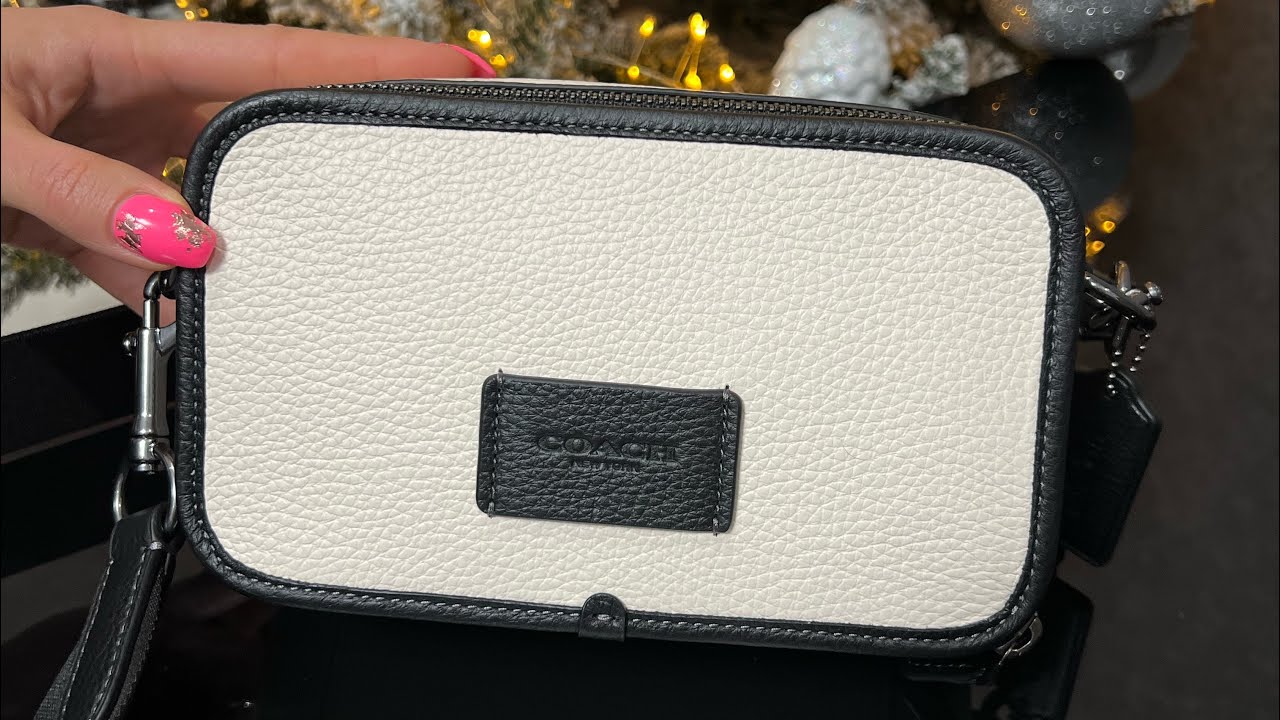 Распаковка сумки COACH Wyatt Crossbody (gunmetal/chalk/black)