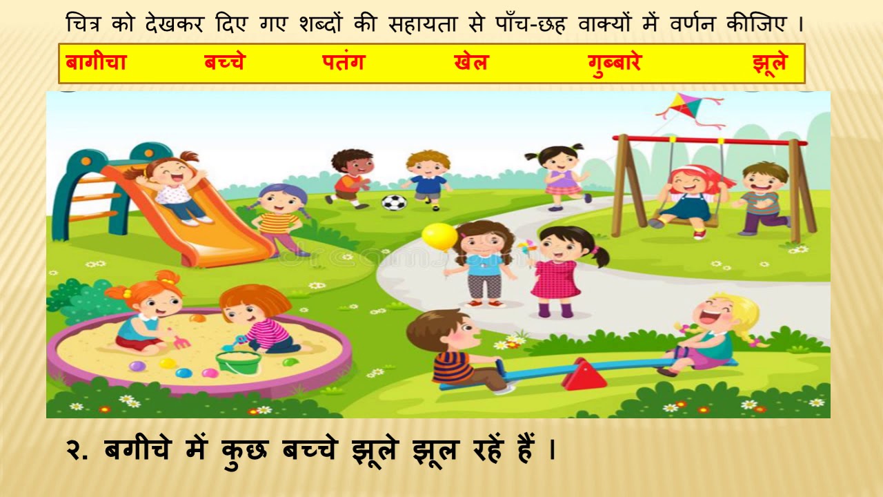 CLASS 2 - HINDI- चित्र वर्णन