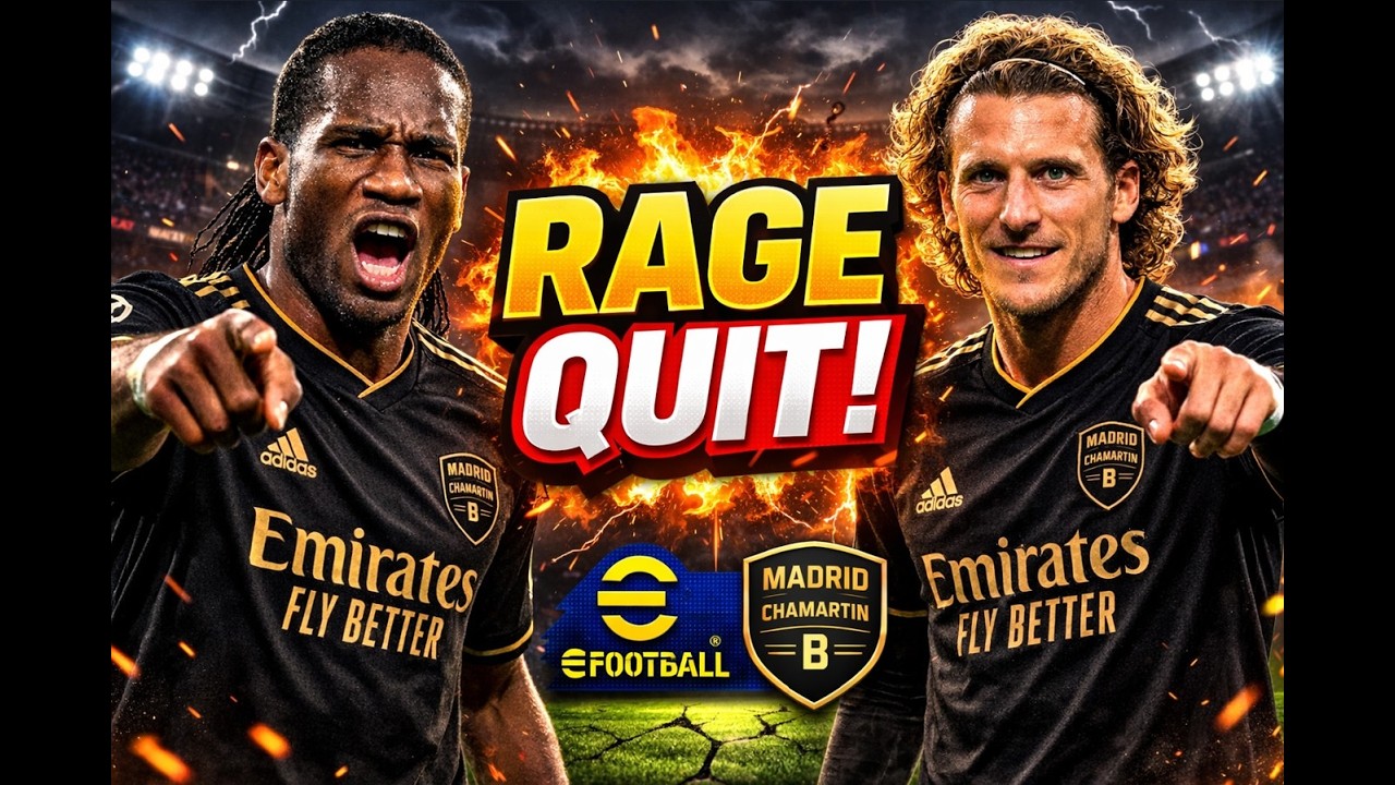 eFootball Unranked DOMINATION🔥Drogba & Forlan Force Rage Quit Before Half-Time! (Easy 3-0 Win)