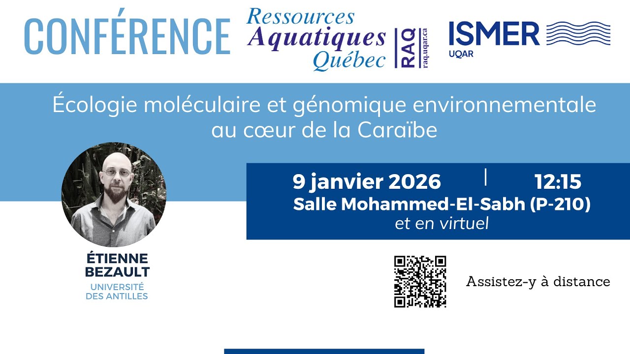 Conférence scientifiique RAQ : Etienne Bezault, Université des Antilles