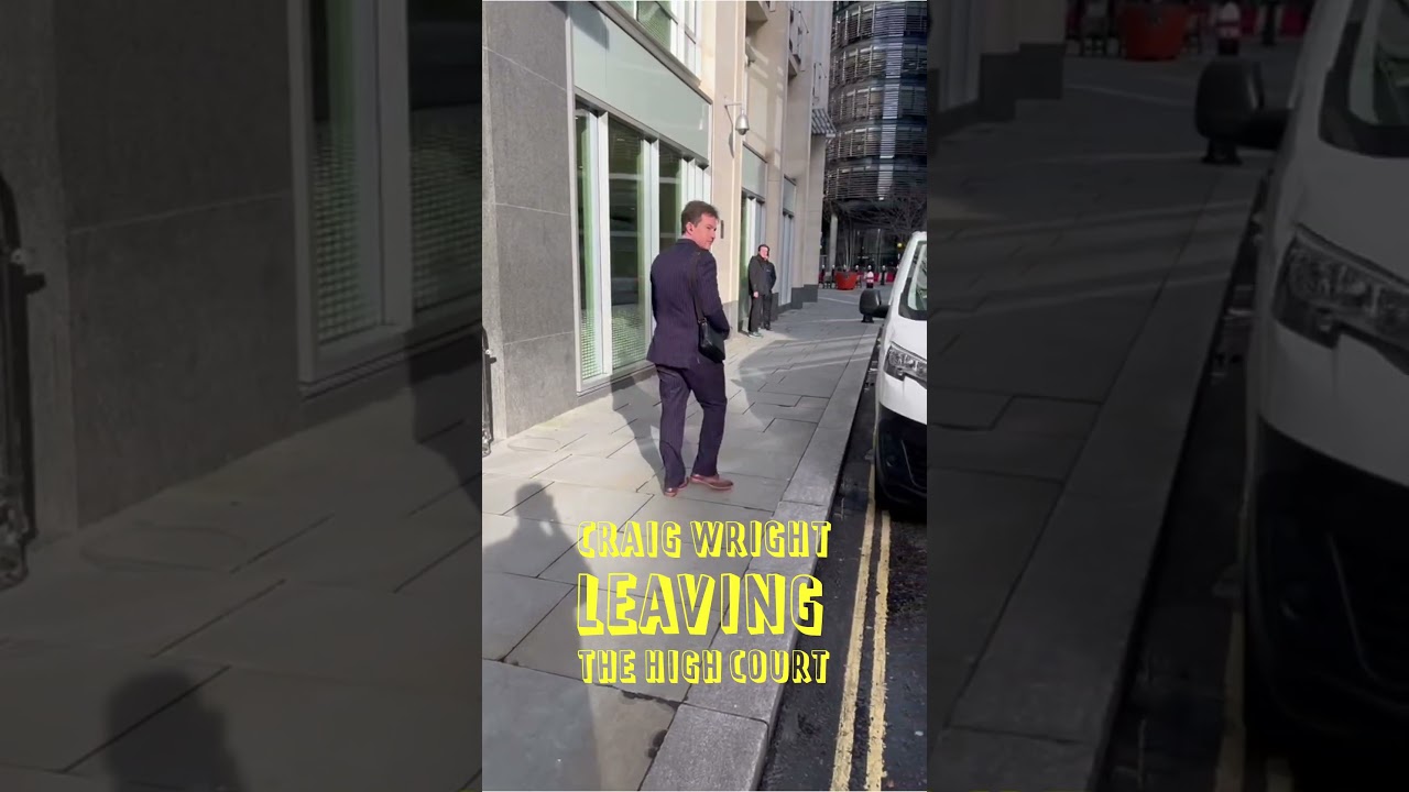 Craig Wright Leaving the High Court - #satoshi identity trial  #bitcoin