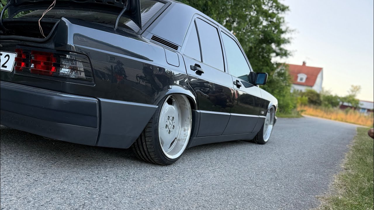 Projekt Bil Nr1 Mercedes 190E med luftfjädring