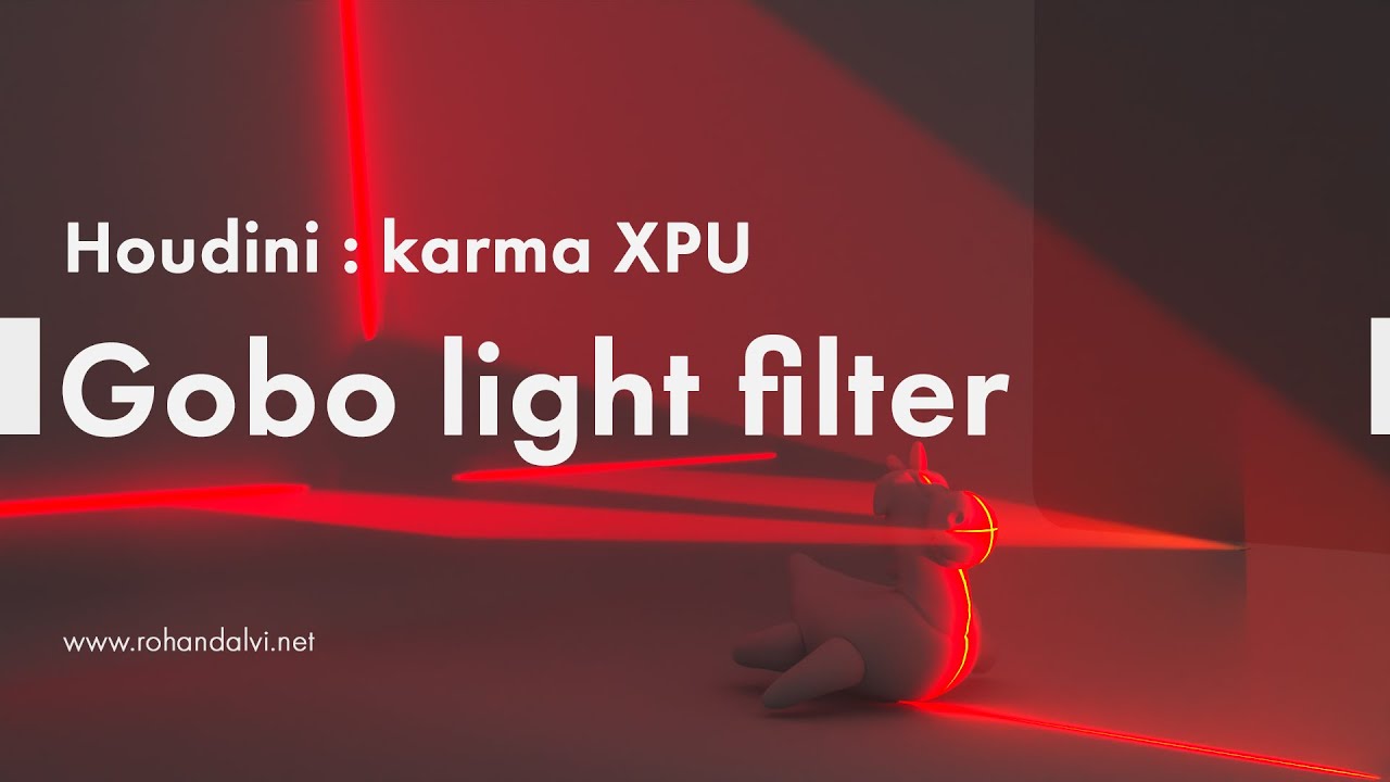 Houdini karma - светофильтр Gobo
