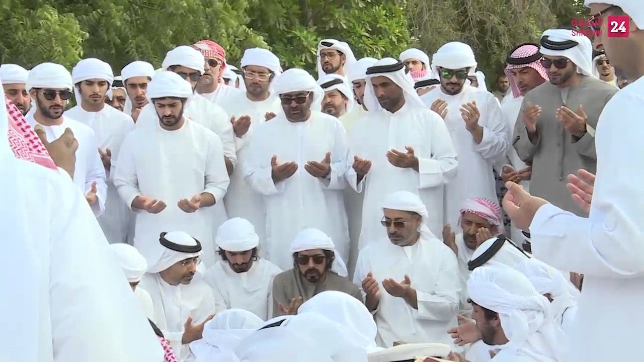 محمد بن زايد يتقدم مشيعي جثمان الشيخ حمدان آل نهيان