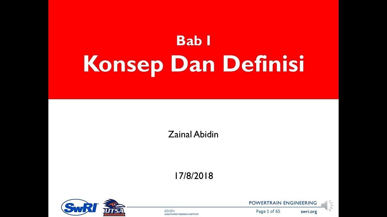 01 Bab I Konsep dan Defini dalam Termodinamika TERMO I