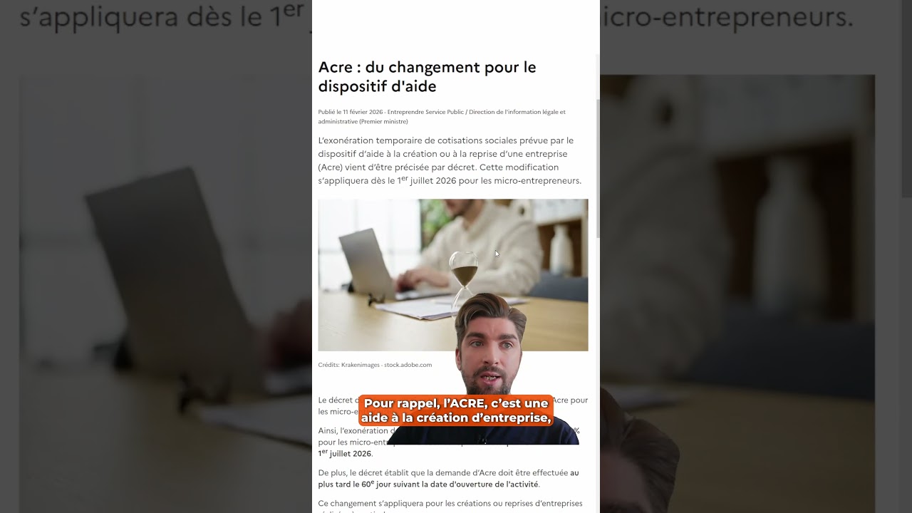 Ce qui change pour la micro-entreprise en 2026