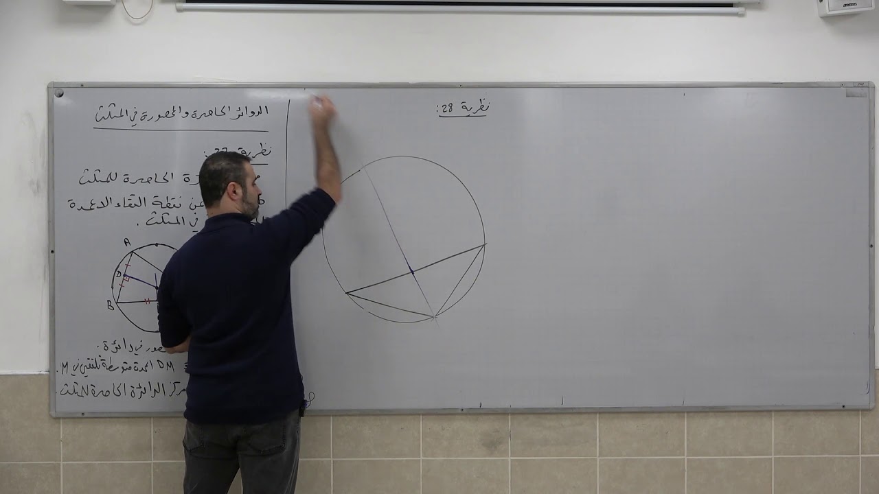 الدائرة في الهندسة المستوية 20 - نظريات للدوائر الحاصرة والمحصورة في مثلث