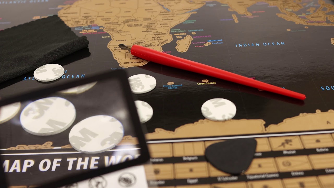 Fun Giant Scratch Off Maps from TRIPA MAPS - Official CR 2.0 Unboxing Product Review 2020