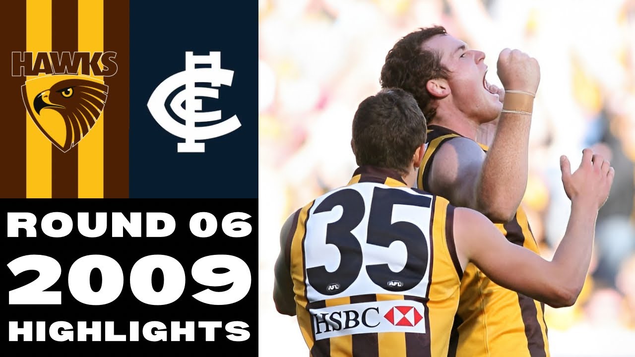 Hawthorn Hawks vs Carlton Blues | Round 6, 2009 | Match Highlights