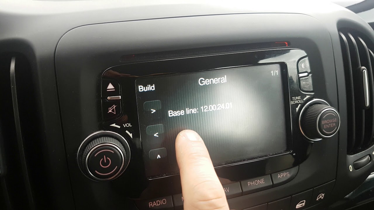 Menu nascosto Fiat 500l 1.6 multijet2