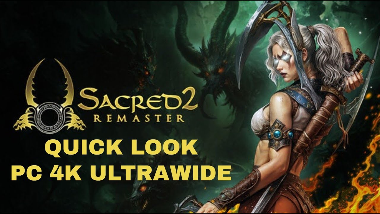 Sacred 2 Remaster - Quick look character creation and game intro Temple Guardian - PC Ultrawide 4k